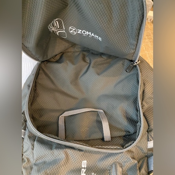 Zomake Gray Backpack Lightweight Bag Rucksack Back Pack - Picture 7 of 7